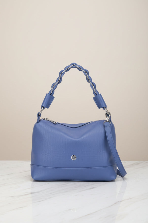 Carraig Donn Daisy Medium Shoulder Bag in Blue