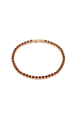Carraig Donn Dakota Garnet Tennis Bracelet