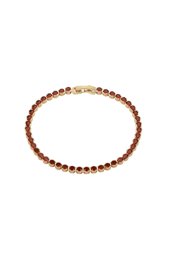 Carraig Donn Dakota Garnet Tennis Bracelet