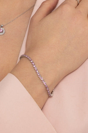 Dakota Pink Tennis Bracelet