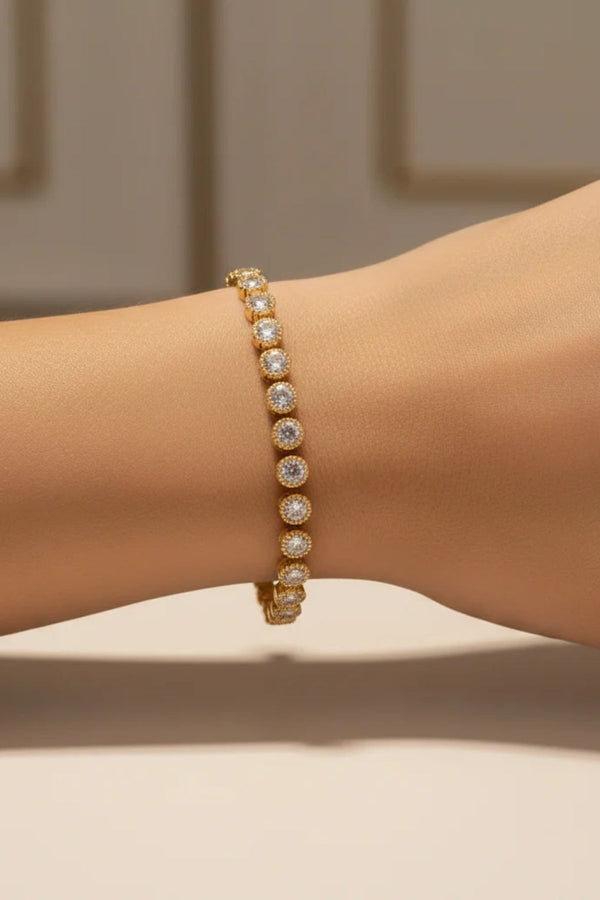 Carraig Donn Danna Gold Tennis Bracelet