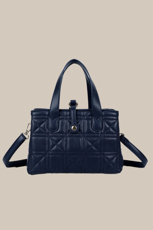 Carraig Donn Dark Blue Embossed Charm Bag