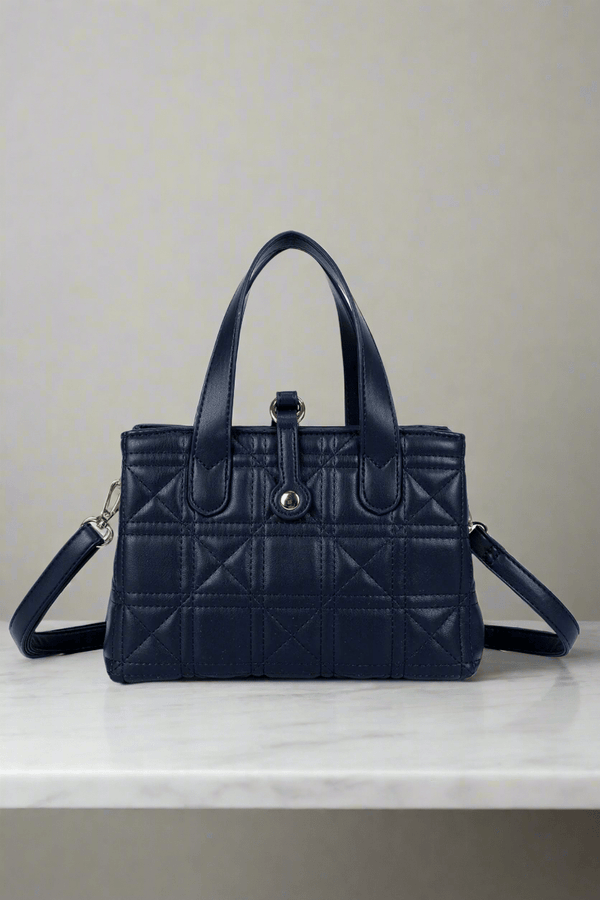 Carraig Donn Dark Blue Embossed Charm Bag