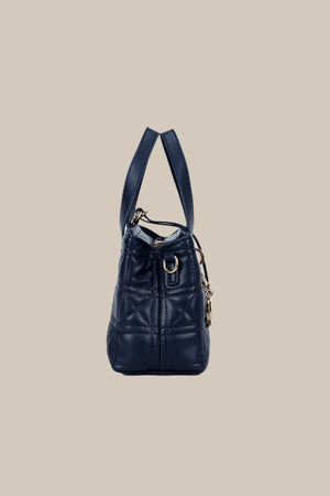 Carraig Donn Dark Blue Embossed Charm Bag