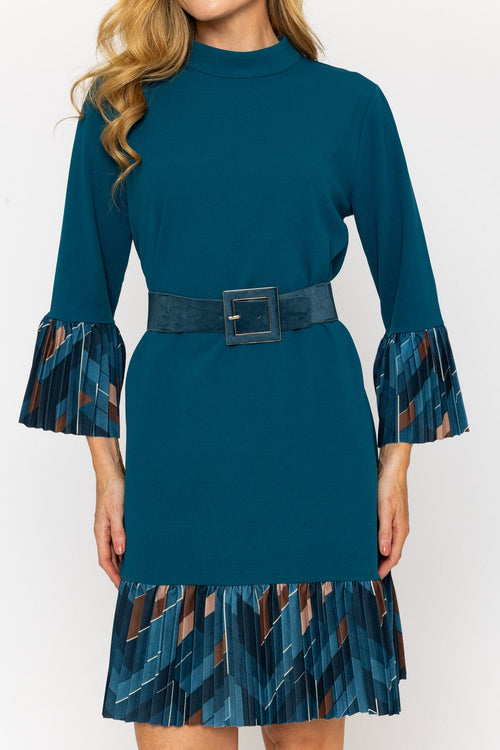 Dark Blue Square Buckle Belt