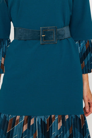 Carraig Donn Dark Blue Square Buckle Belt