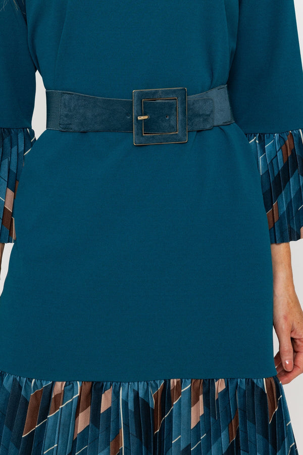 Carraig Donn Dark Blue Square Buckle Belt