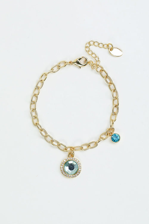 December Birthstone Charm Bracelet