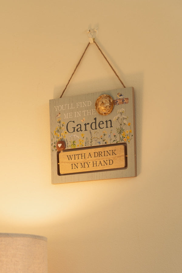 Carraig Donn Decorative Hanging Wooden Garden Plaque
