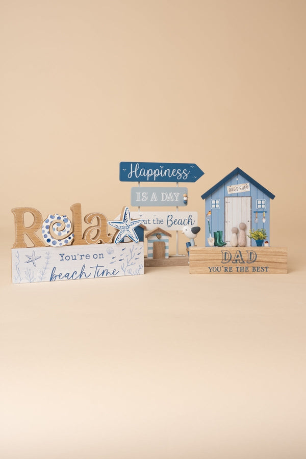Carraig Donn Decorative Relax Beach Wooden Plaque