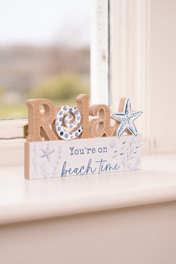 Carraig Donn Decorative Relax Beach Wooden Plaque