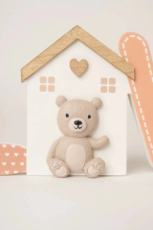 Carraig Donn Decorative Wooden LOVE Plaque with Bear