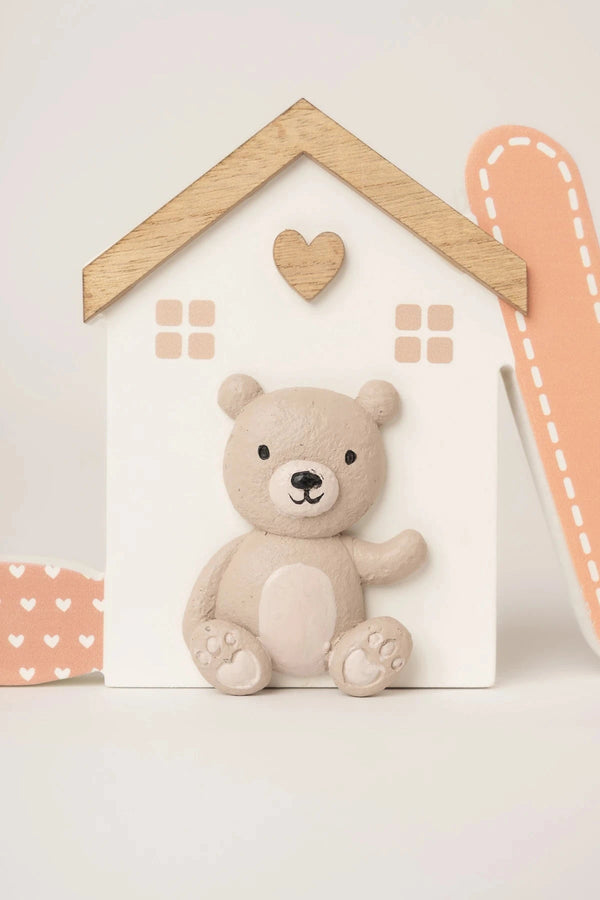 Carraig Donn Decorative Wooden LOVE Plaque with Bear