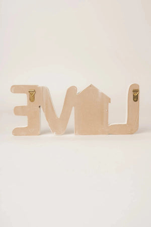 Carraig Donn Decorative Wooden LOVE Plaque with Bear