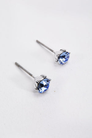 Delicate Blue Stone Earrings