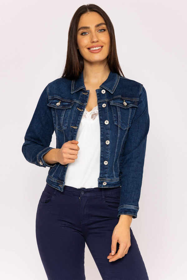 Carraig Donn Denim Jacket in Dark Blue