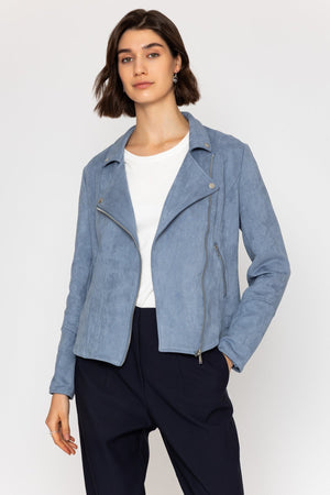 Carraig Donn Denim Suedette Biker Jacket