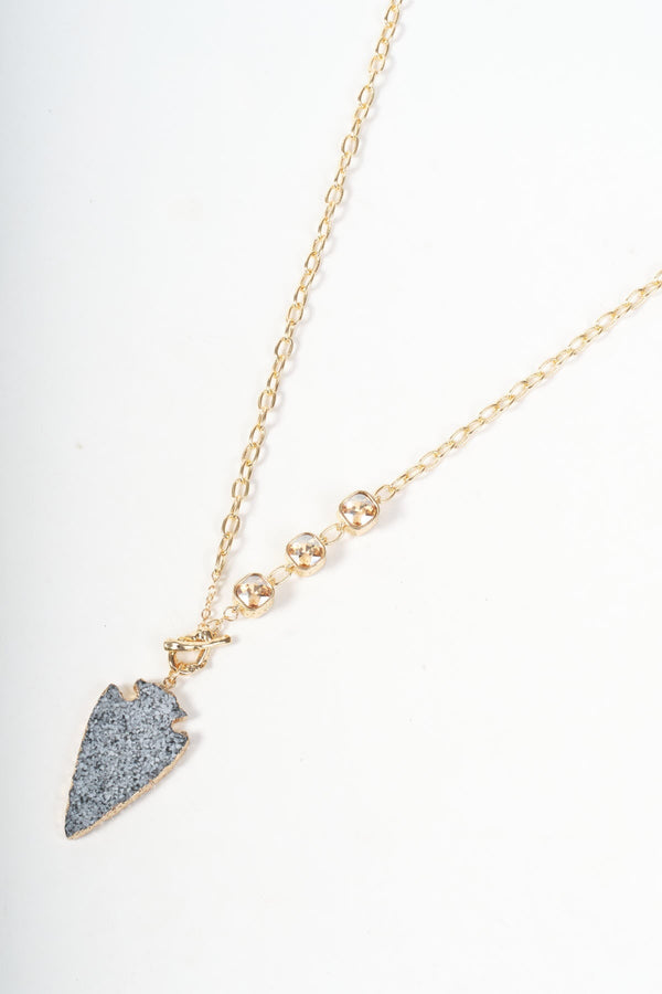 Carraig Donn Diamante And Fob Gold Necklace