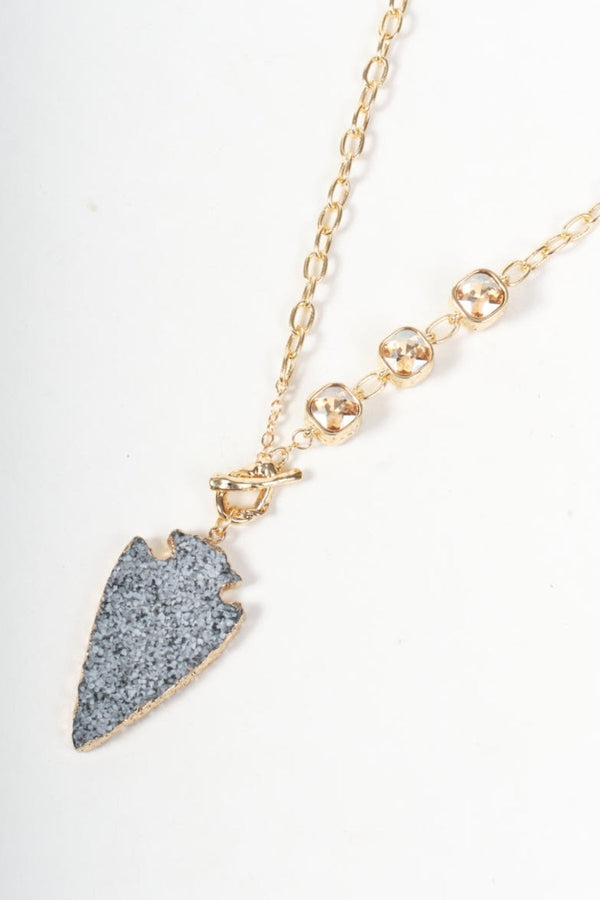 Carraig Donn Diamante And Fob Gold Necklace