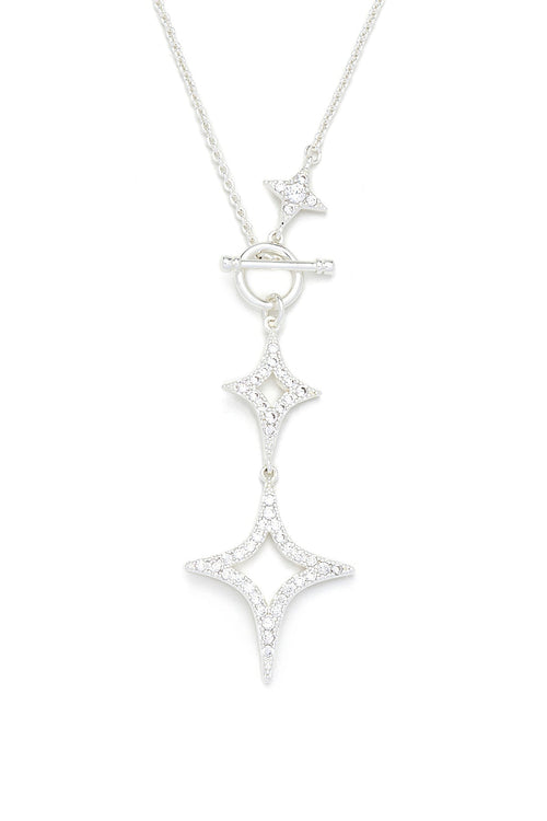 Diamond Shape Drop Necklace