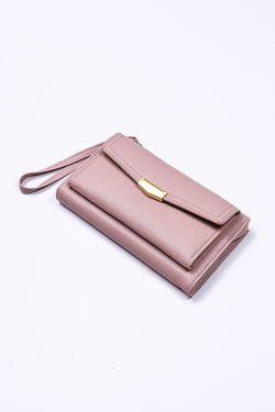 Carraig Donn Double Compartment Purse in Pink