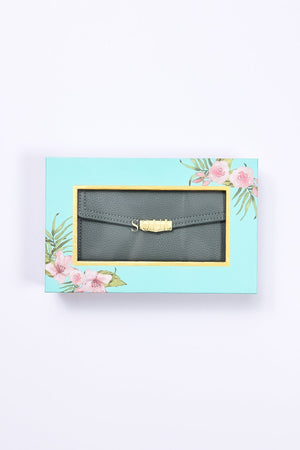 Double Compartment Purse in Teal