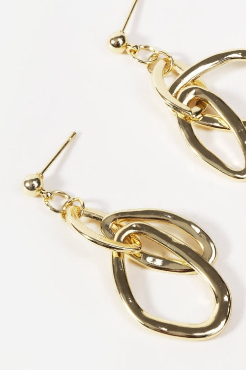 Carraig Donn Double Loop Drop Earrings