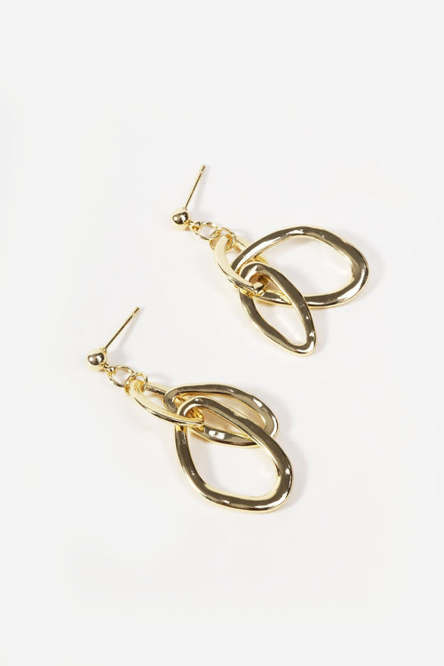 Double Loop Drop Earrings