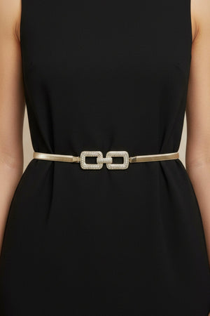 Carraig Donn Double Square Clasp Gold Belt