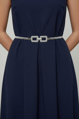 Carraig Donn Double Square Clasp Silver Belt