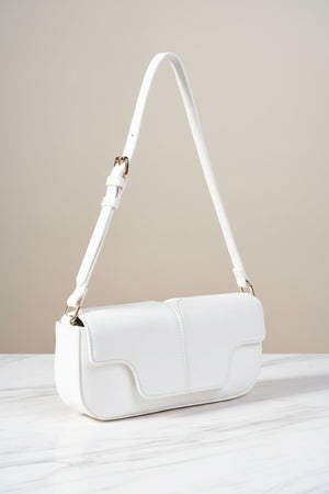 Carraig Donn East West White Shoulder Bag