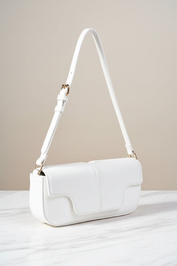 Carraig Donn East West White Shoulder Bag