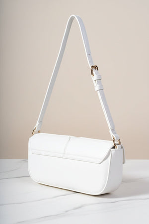 Carraig Donn East West White Shoulder Bag