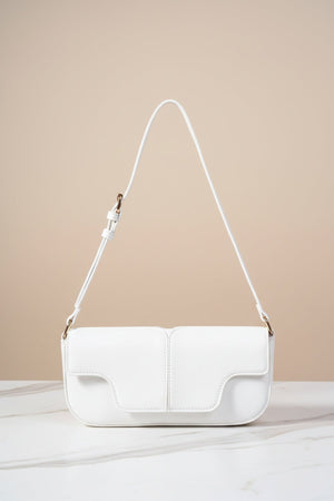 Carraig Donn East West White Shoulder Bag