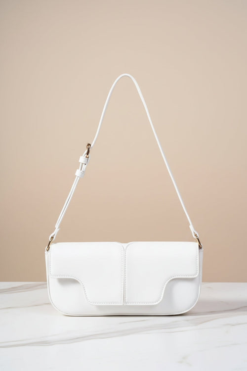 Carraig Donn East West White Shoulder Bag