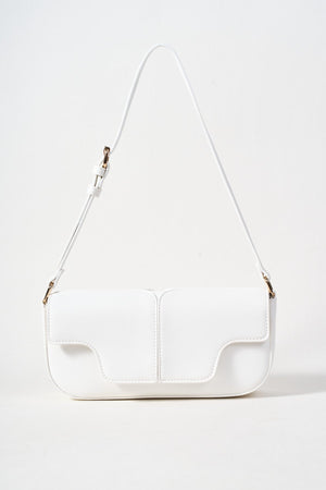 Carraig Donn East West White Shoulder Bag