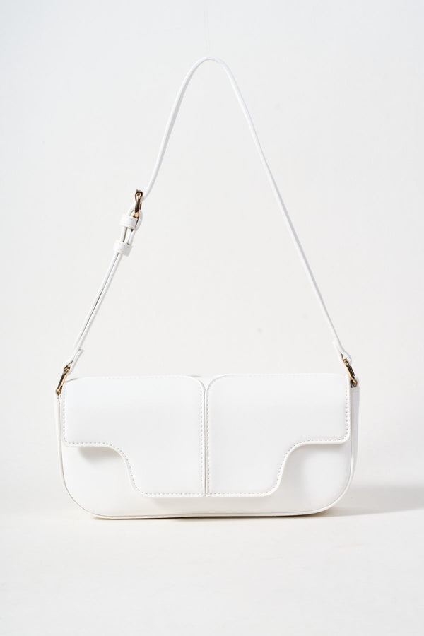 Carraig Donn East West White Shoulder Bag