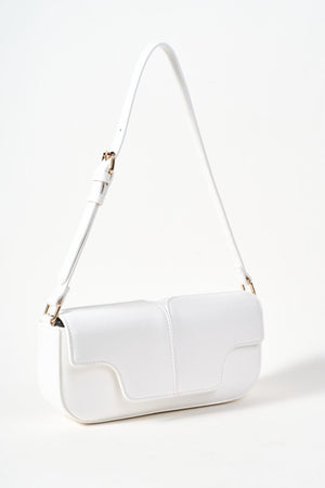 Carraig Donn East West White Shoulder Bag