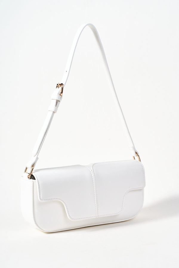 Carraig Donn East West White Shoulder Bag