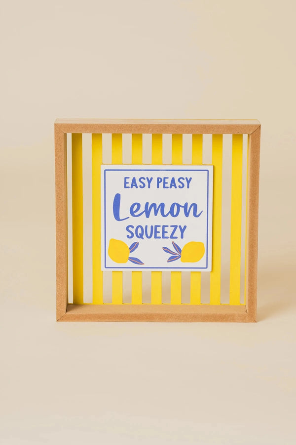 Carraig Donn "Easy Peasy Lemon Squeezy" Wooden Plaque