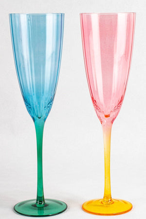 Carraig Donn Ececltic Ripple Champagne Flute Set Of 2