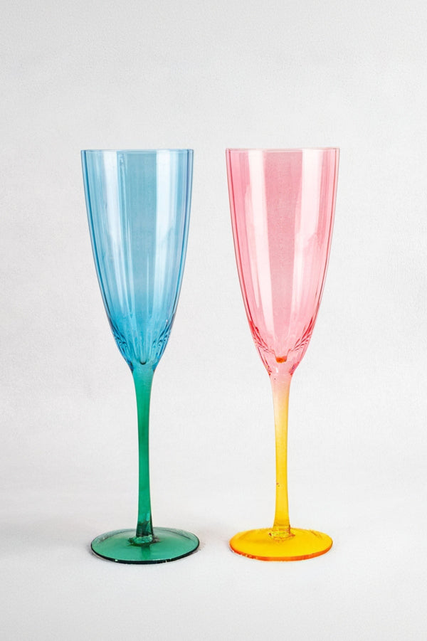 Carraig Donn Ececltic Ripple Champagne Flute Set Of 2