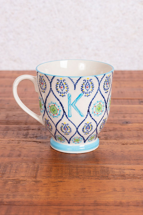 Eclectic Alphabet Mug K