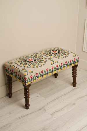 Carraig Donn Eclectic Embroidered Bench