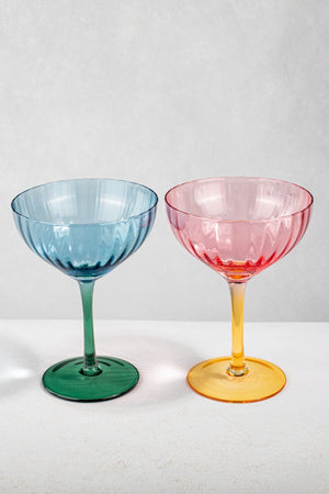 Carraig Donn Eclectic Ripple Champagne Saucer Set Of 2