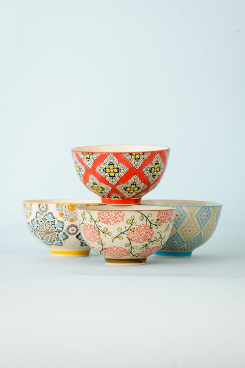 Eclectic Small Bowls Set Of 4