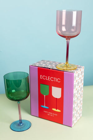 Eclectic Wine Glass Set Of 2