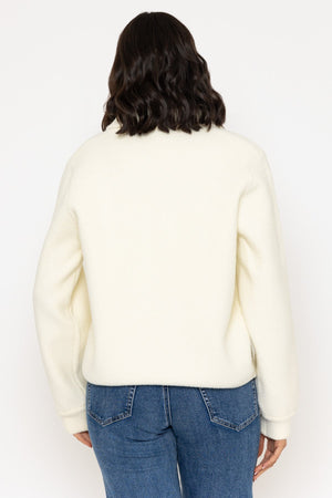 Carraig Donn Ecru Plain Knitted Cardigan