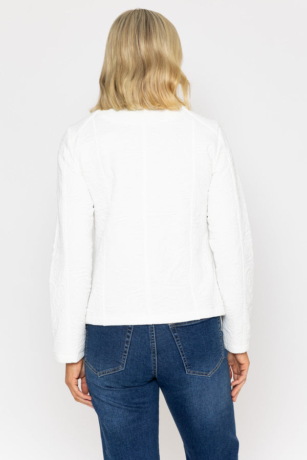 Carraig Donn Ecru Textured Jersey Jacket