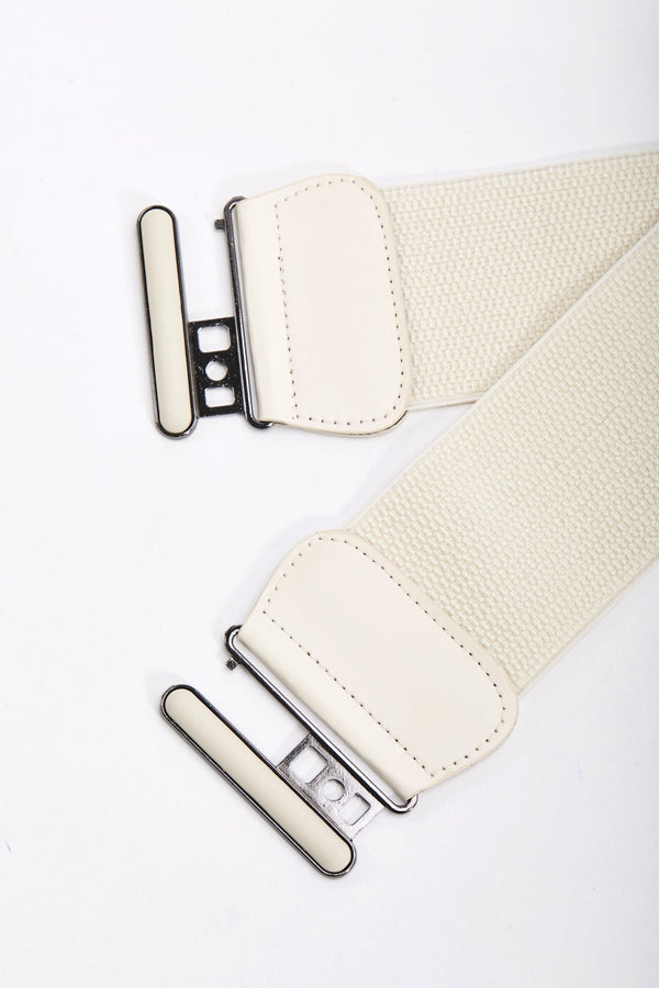 Carraig Donn Elasticated Cream Belt